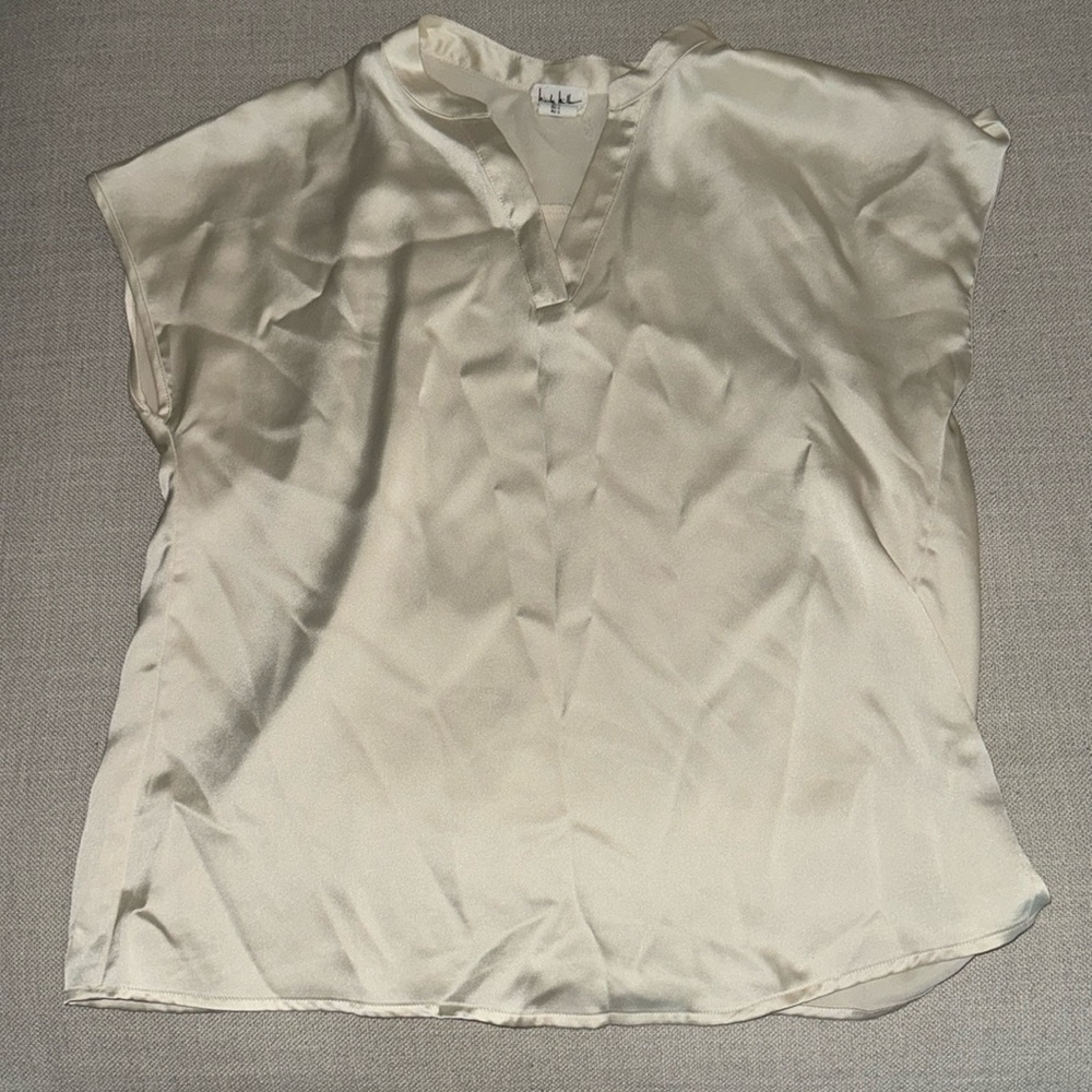 Silky cream blouse